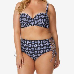 RAISINS Curve Mid-Rise Indo Bikini Bottom